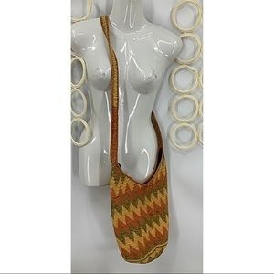 Handwoven Crossbody bohemian hippy style  bag